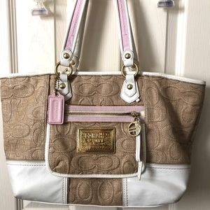 Coach Poppy Straw Tote